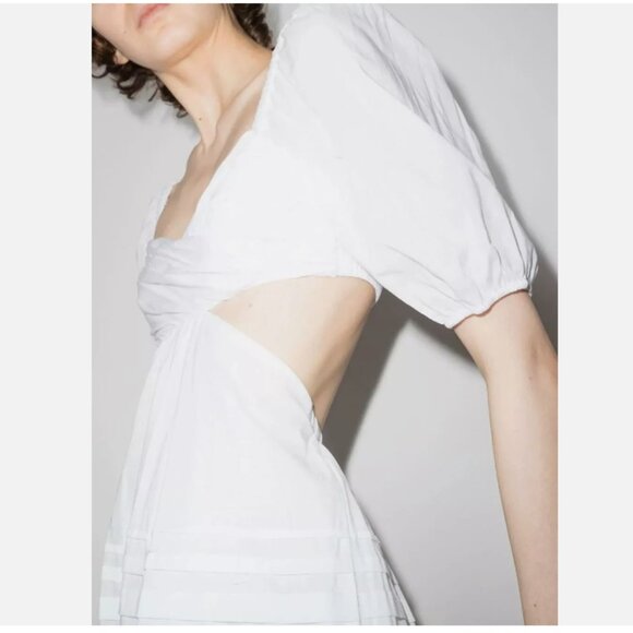 STAUD Cut-Out Tiered Midi Dress - Picture 3 of 10